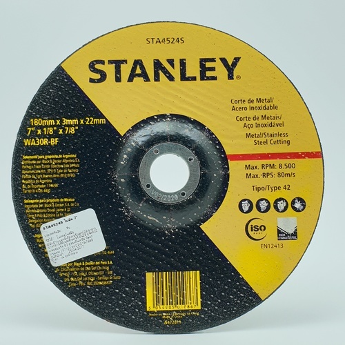 STANLEY ใบตัด 7 180X3X22.23 รุ่น STA4524S