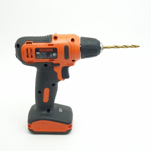 BLACK+DECKER สว่านไฟฟ้าไร้สาย 10มม. 12V รุ่น LD12SP-B1