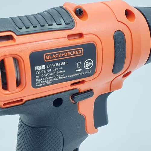 BLACK+DECKER สว่านไฟฟ้าไร้สาย 10มม. 12V รุ่น LD12SP-B1