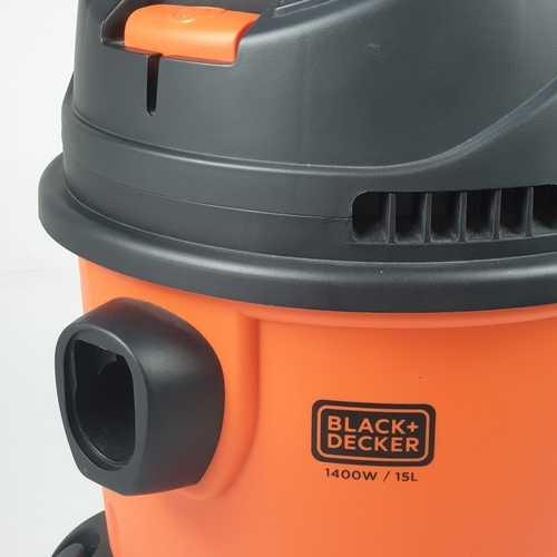 BLACK+DECKER เครื่องดูดฝุ่นเปียกและแห้ง 15L 1400W BDWD15-B1 สีส้ม