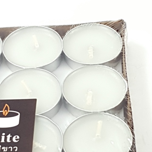 COZY เทียน 3.5x0.9ซม. Candle-WHS สีขาว 50ชิ้น/แพ็ค