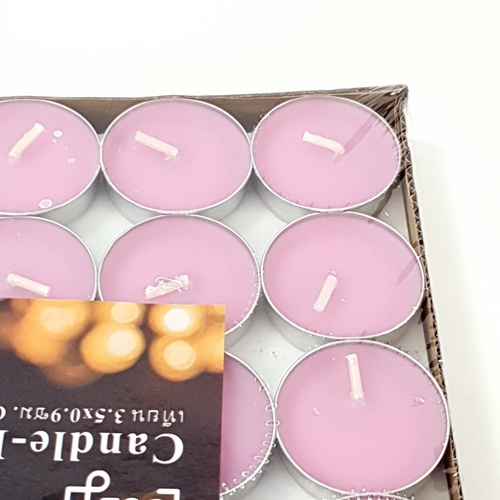 COZY เทียน 3.5x0.9ซม. Candle-PKS สีชมพู 50ชิ้น/แพ็ค