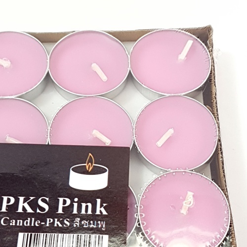 COZY เทียน 3.5x0.9ซม. Candle-PKS สีชมพู 50ชิ้น/แพ็ค