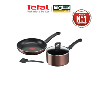 TEFAL G143S495 ชุดเซ็ตกระทะ DAY BY DAY SET4 ชิ้น