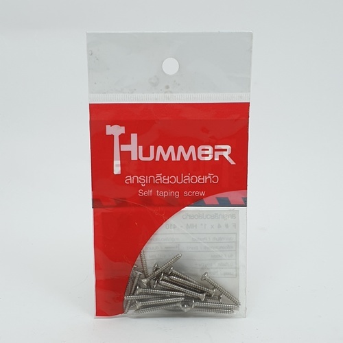 HUMMER สกรูเกลียวปล่อยหัว F-HM410 ขนาด 4x1 (25ตัว/แพ็ค)