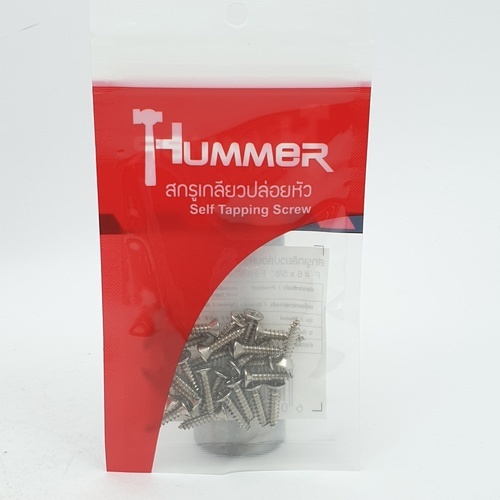 HUMMER สกรูเกลียวปล่อยหัว F-HM658 ขนาด 6x5/8(25ตัว/แพ็ค)