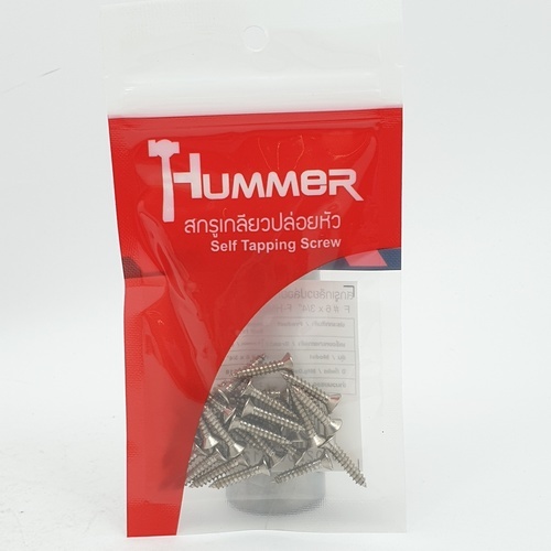 HUMMER สกรูเกลียวปล่อยหัว F-HM634 ขนาด 6x3/4(25ตัว/แพ็ค)