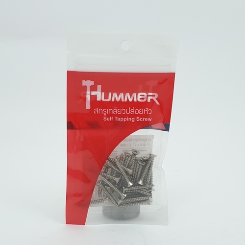 HUMMER สกรูเกลียวปล่อยหัว F-HM610 ขนาด 6x1 (25ตัว/แพ็ค)