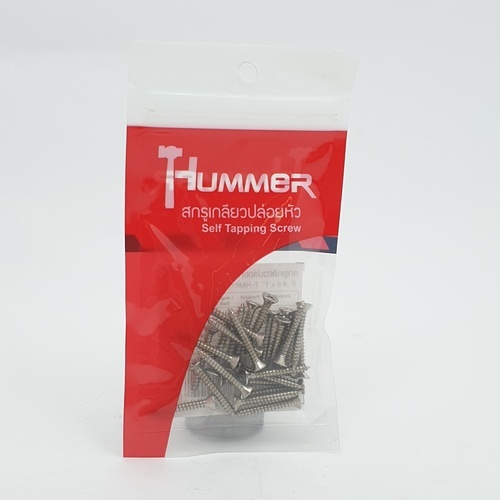 HUMMER สกรูเกลียวปล่อยหัว F-HM610 ขนาด 6x1 (25ตัว/แพ็ค)