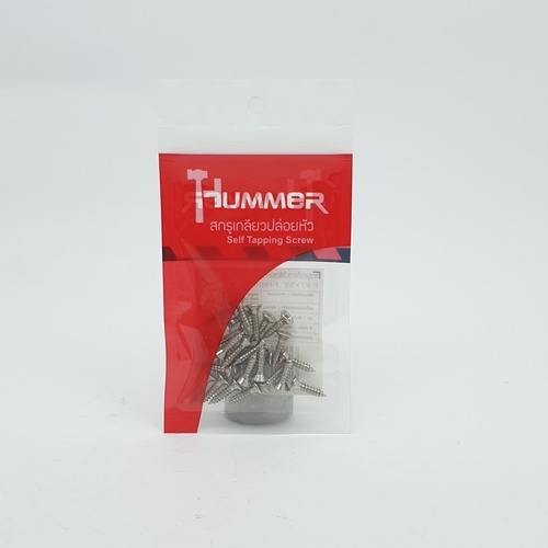 HUMMER สกรูเกลียวปล่อยหัว F-HM758 ขนาด 7x5/8 (25ตัว/แพ็ค)