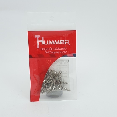 HUMMER สกรูเกลียวปล่อยหัว F-HM758 ขนาด 7x5/8 (25ตัว/แพ็ค)