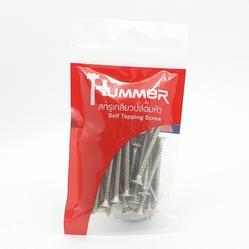 HUMMER สกรูเกลียวปล่อยหัว F-HM1020 ขนาด 10x2 (25ตัว/แพ็ค)