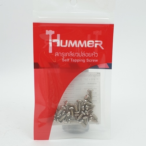 HUMMER สกรูเกลียวปล่อยหัว P-HM638 ขนาด 6x3/8 (25ตัว/แพ็ค)