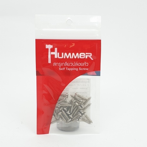 HUMMER สกรูเกลียวปล่อยหัว P-HM658 ขนาด 6X5/8 (25ตัว/แพ็ค)