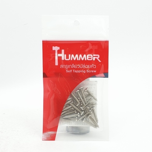 HUMMER สกรูเกลียวปล่อยหัว P-HM634 ขนาด 6X3/4 (25ตัว/แพ็ค)