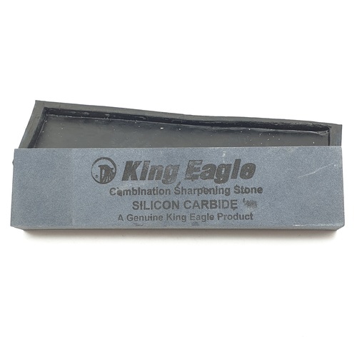 KING EAGLE หินลับมีดก้อนใหญ่+ยางรอง 8นิ้ว