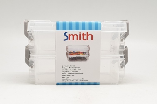 SMITH กล่องชั้นอเนกประสงค์ 2 ชั้น ขนาด 12.2x8.2x7.5ซม. รุ่น TG54865 สีใส