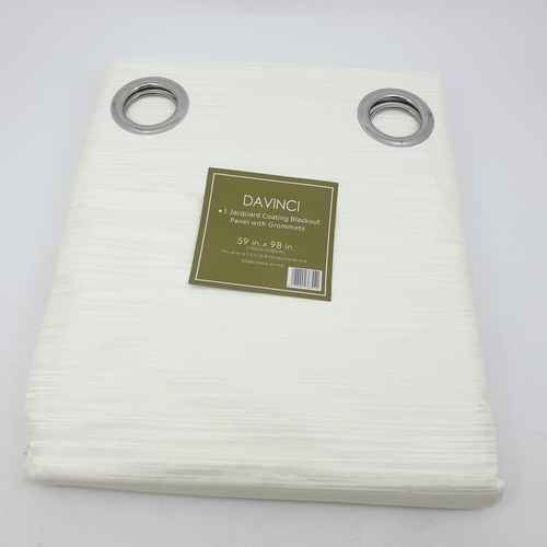 Davinci ผ้าม่านประตู  150x250ซม.   Blanco สีเบจ