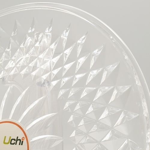 UCHI ถาดอะคริลิค ขนาด 26*26*2CM ZYH030 สีใส