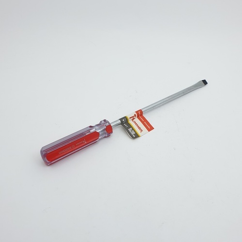 HUMMER ไขควงปากแบนหัวแม่เหล็ก รุ่น WT-601-8X200 ขนาด 8x200mm. WT-601-8X200 สีแดง