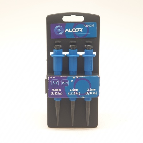 ALCOR ตะปูเจาะชิ้นงาน (3ชิ้น/แพ็ค) A230033  สีน้ำเงิน