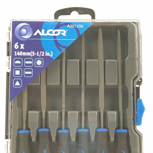 ALCOR ชุดตะไบ รุ่น A301256 3x140MM (1/8X5-1/2IN) (6ชิ้นต่อแพค)