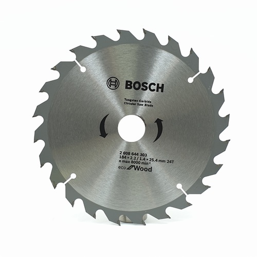 BOSCH ใบเลื่อยวงเดือน Eco ตัดไม้ 7 1/4 24T