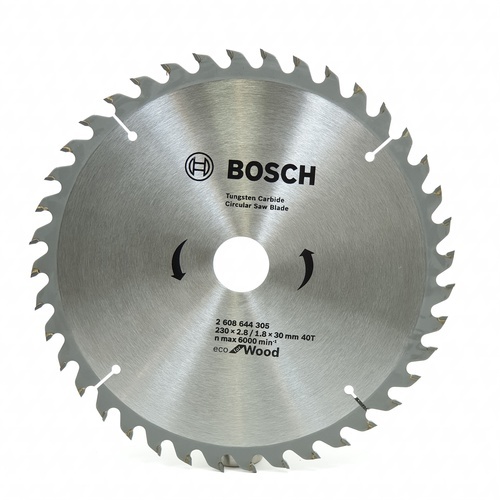 BOSCH ใบเลื่อยวงเดือน Eco ตัดไม้ 9 1/4 40T