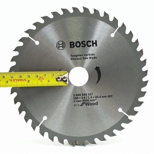 BOSCH ใบเลื่อยวงเดือน Eco ตัดไม้ 7 1/4 40T