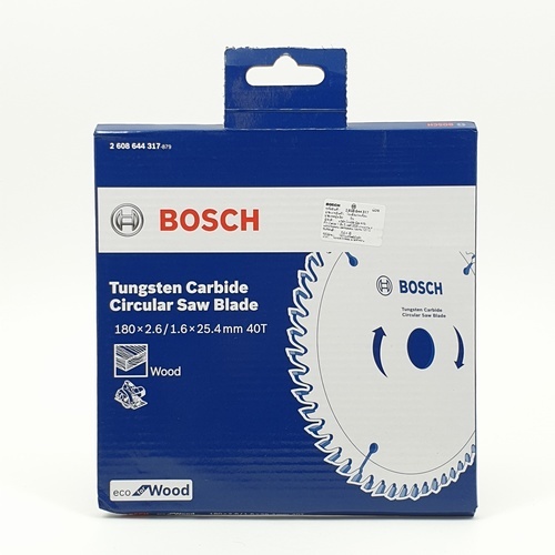 BOSCH ใบเลื่อยวงเดือน Eco ตัดไม้ 7 1/4 40T