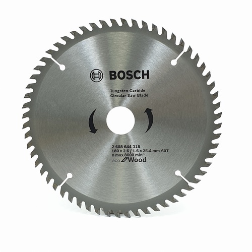 BOSCH ใบเลื่อยวงเดือน Eco ตัดไม้ 7 1/4 60T