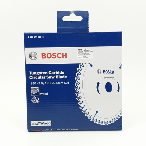 BOSCH ใบเลื่อยวงเดือน Eco ตัดไม้ 7 1/4 60T