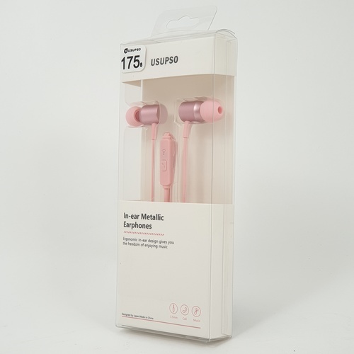 USUPSO หูฟัง In-ear 8424 สีชมพู (#I9)