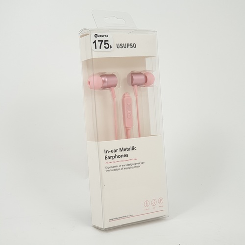 USUPSO หูฟัง In-ear 8424 สีชมพู (#I9)