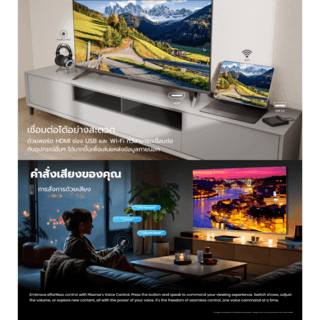 HISENSE โทรทัศน์ UHD LED GoogleTV 43 นิ้ว รุ่น 43A6500N สีดำ 