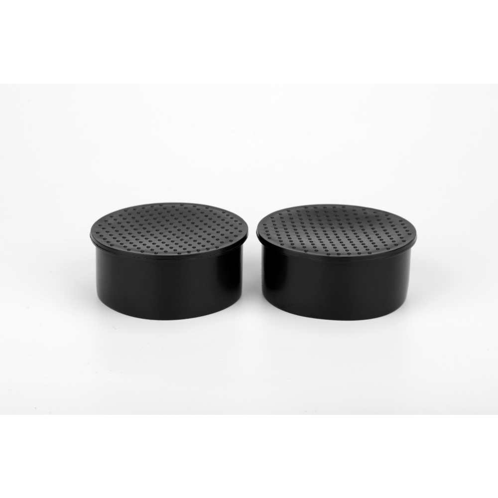 TORSTEN พลาสติกรองขาโต๊ะกลม (สวมนอก) รุ่น 2XY-026-3/0 ขนาด 3” แพ็ค 2 ชิ้น สีดำ