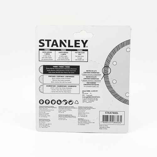 STANLEY ใบตัดเพชร 4 คอนกรีต แกรนิต รุ่น STA47400L