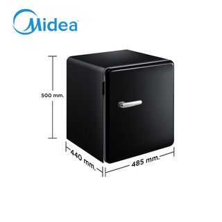 MIDEA ตู้เย็นมินิบาร์ ขนาด 1.7Q รุ่น BC-50AB สีดำ