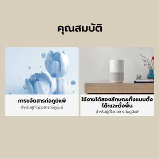 Xiaomi  เครื่องฟอกอากาศ  Smart Air Purifier 4 Compact TH รุ่น BHR7329TH สีขาว