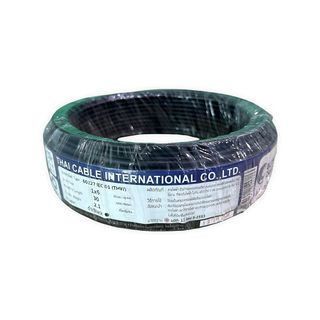 Global Cable สายไฟ THW 1x6 ตร.มม. 30 m. สีดำ