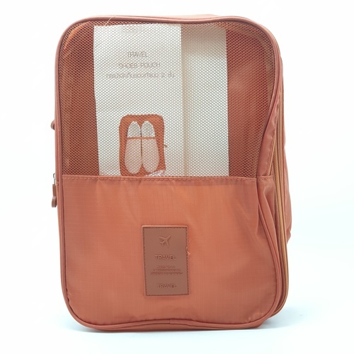 กระเป๋าจัดเก็บรองเท้า 2 ชั้น รุ่น ZRH-021-OR ขนาด 22x12x30 cm สีส้ม
