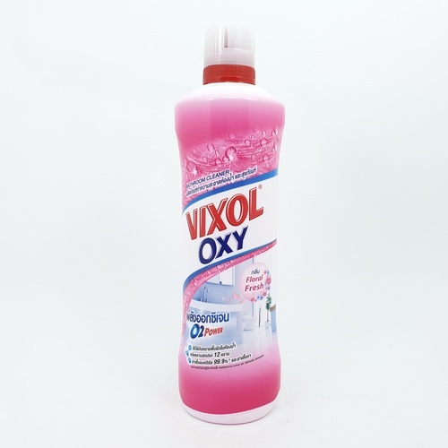 VIXOL วิกซอล ออกซี่ น้ำยาล้างห้องน้ำ ขนาด 700 มล. สีชมพู