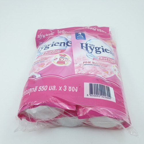 HYGIENE น้ำยารีดผ้าเรียบไฮยีน ขนาด 500 มล. (3ถุง/แพ็ค) สีชมพู