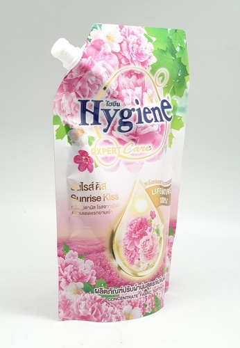 HYGIENE น้ำยาปรับผ้านุ่ม ไฮยีนเอ็กซ์เพิร์ทแคร์ ซันไรส์คิส ขนาด 480 มล. สีชมพู