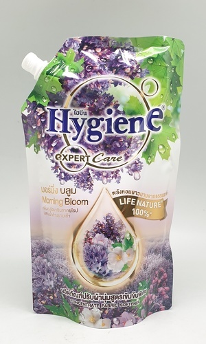 HYGIENE น้ำยาปรับผ้านุ่ม ไฮยีนเอ็กซ์เพิร์ทแคร์ มอร์นิ่ง บลูม ขนาด 490 มล. สีม่วง