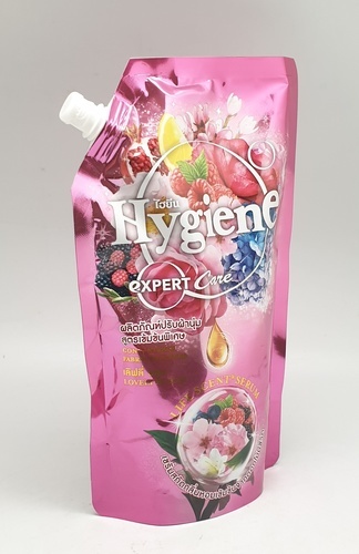 HYGIENE น้ำยาปรับผ้านุ่ม ไฮยีนเอ็กซ์เพิร์ทแคร์ เลิฟลี่บลูม ขนาด 480 มล. สีชมพู