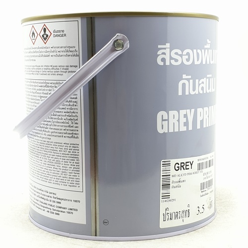 เป็ดหงส์ สีรองพื้นกันสนิม เทา #GREY 1 กล สีเทา