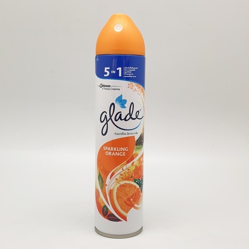 GLADE เกลด สเปรย์ปรับอากาศ กลิ่นสปาร์คกิ้ง ออเร้นจ์ 320 มล.