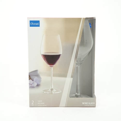 OCEAN ชุดแก้วไวน์แดง 420 มล. (2ใบ/แพ็ค) SANTE RED WINE