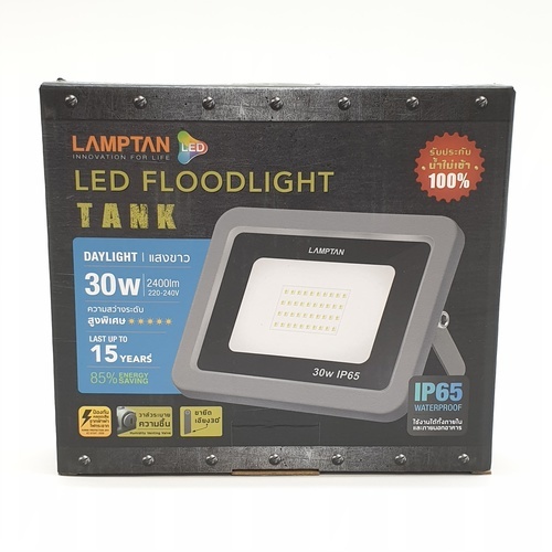 LAMPTAN โคมไฟฟลัดไลท์ LED 30W แสงเดย์ไลท์ รุ่นแท้งค์ IP65